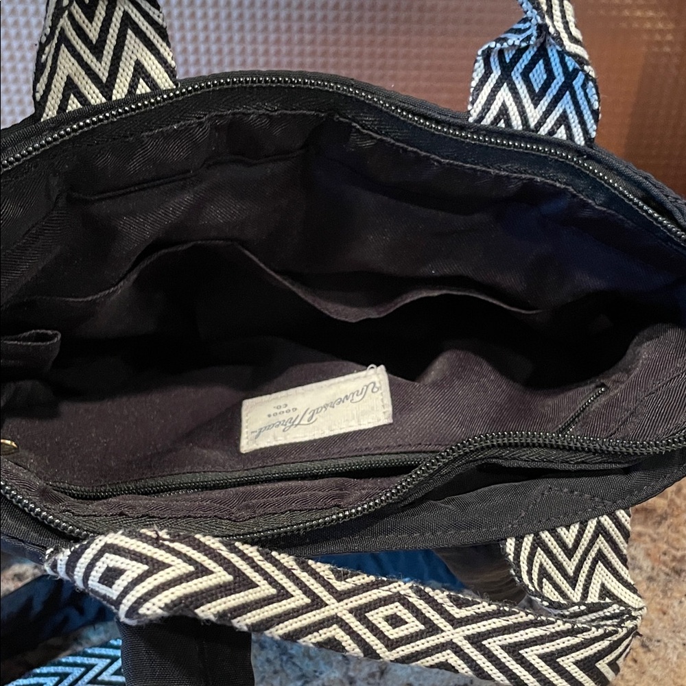 Universal Thread Black Quilted Backpack with Blac… - image 4